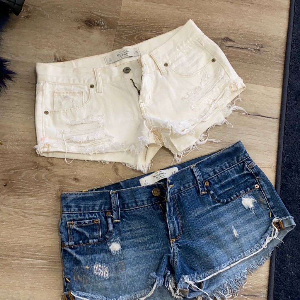 Lowrise Abercrombie Short Denim Shorts